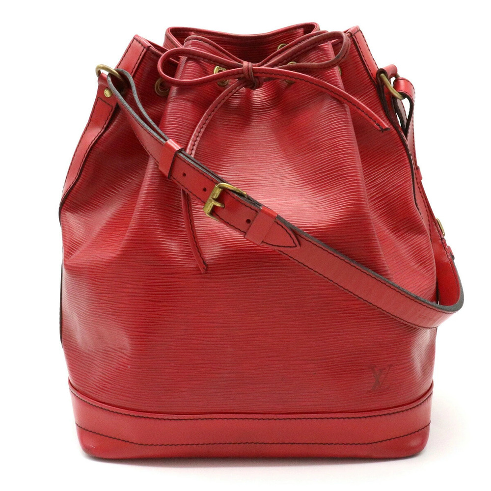 Louis Vuitton Epi Noe Shoulder Bag Hobo Leather Castilian Red